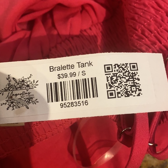 Main Strip pink bralette tank small - Picture 2 of 2